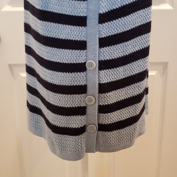 Talbots Striped Knit Sweater with Buttons - Picture 7 of 10